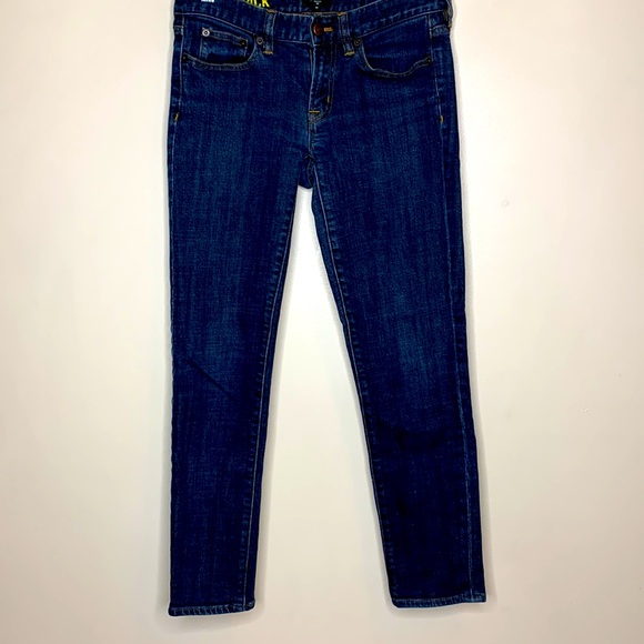 J.Crew | Dark Denim Stretch ‘Toothpick’ Jeans | Straight | Ankle Fit | Designer - Picture 3 of 16